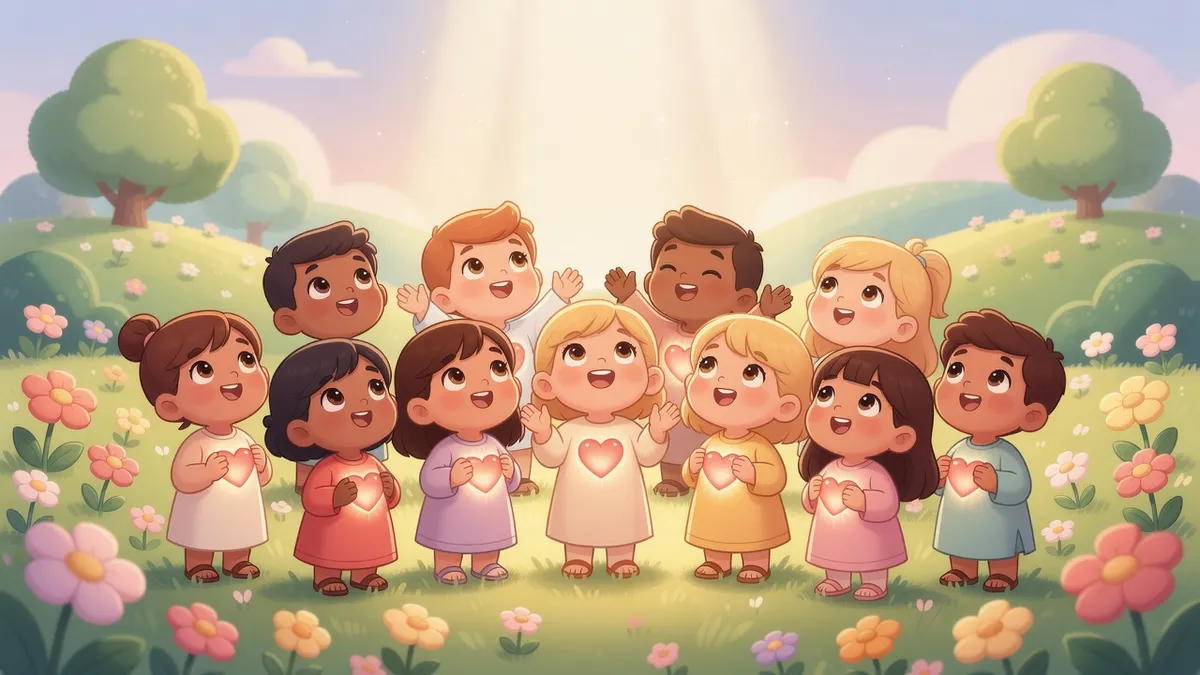 Ilustración infantil del versículo 1 Juan 4:19