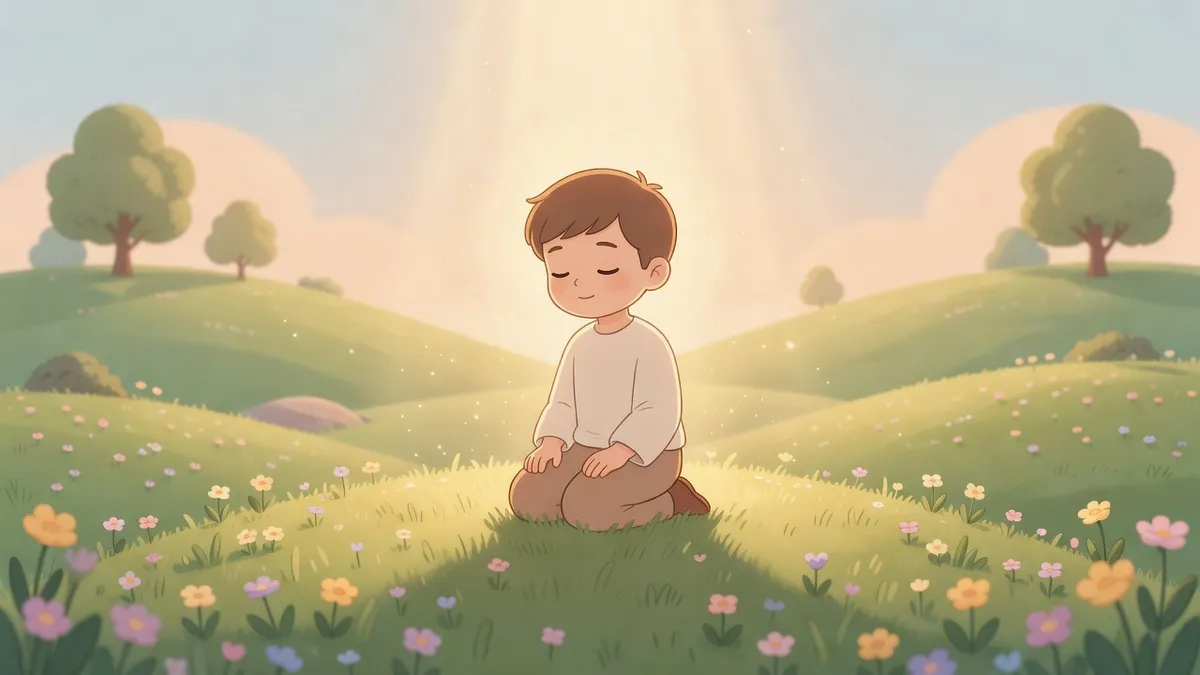 Ilustración infantil del versículo 2 Corintios 12:9