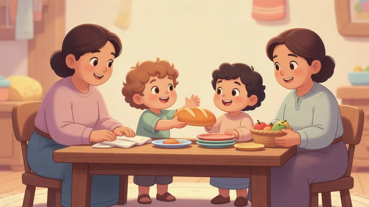 Ilustración infantil del versículo Efesios 6:1