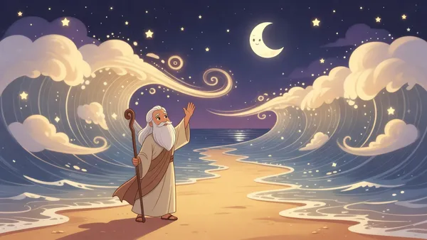 Ilustración de Éxodo 14:21