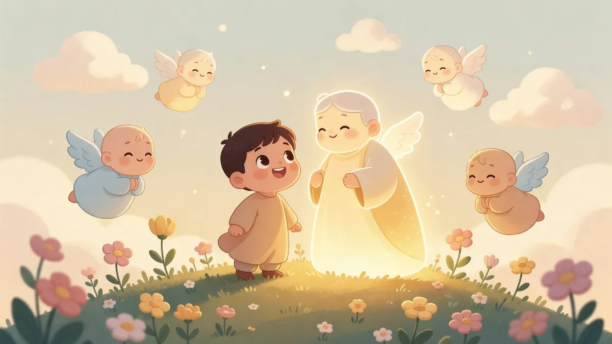 Ilustración infantil del versículo Romanos 8:38