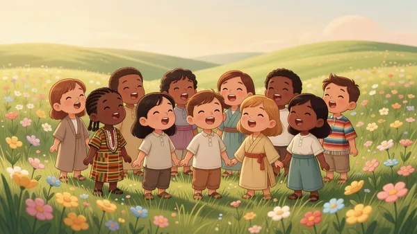 Ilustración de Salmos 100:1
