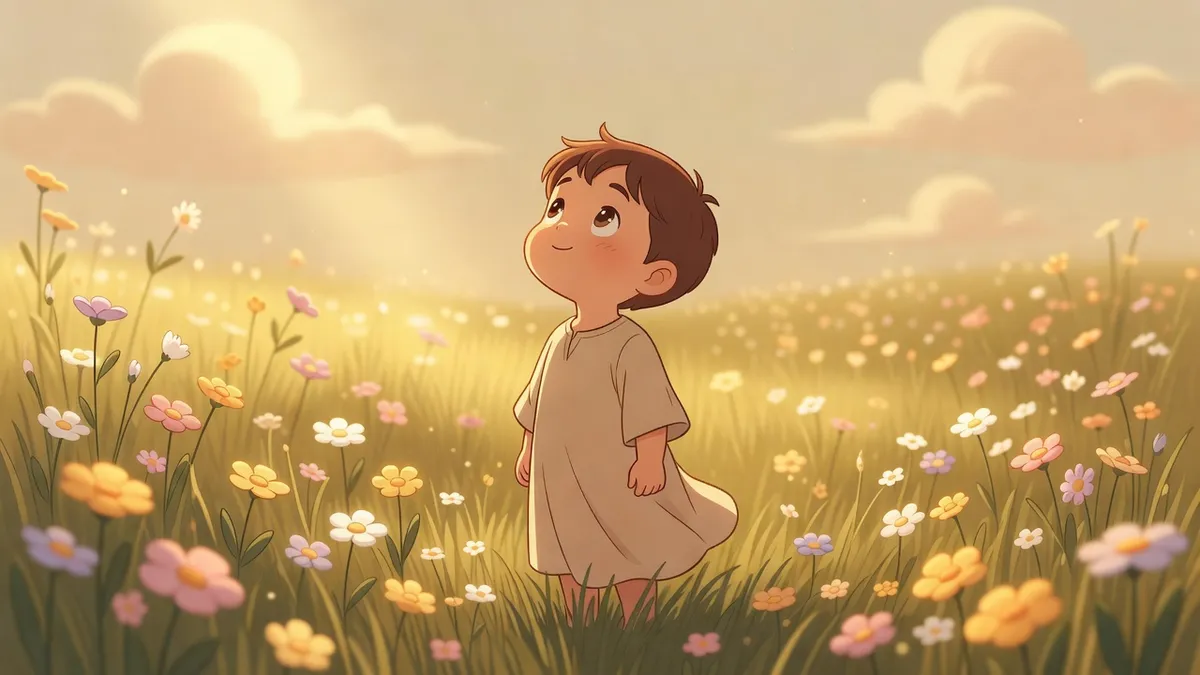 Ilustración infantil del versículo Salmos 56:3